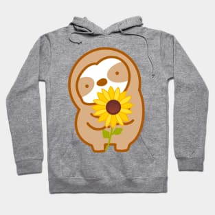 Cute Sunflower Sloth Hoodie